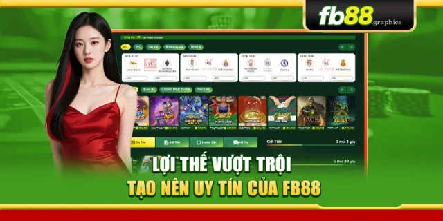 Lợi thế vượt trội tạo nên uy tín của FB88