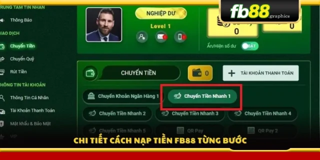 Hướng dẫn từng bước nạp tiền vào tài khoản FB 88